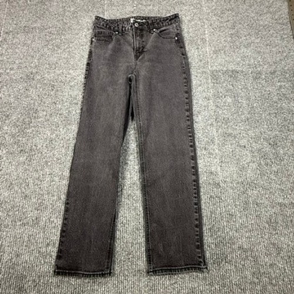 No Boundaries Womens High Rise Straight Leg Jeans Washed Black PJT5328 Size 10